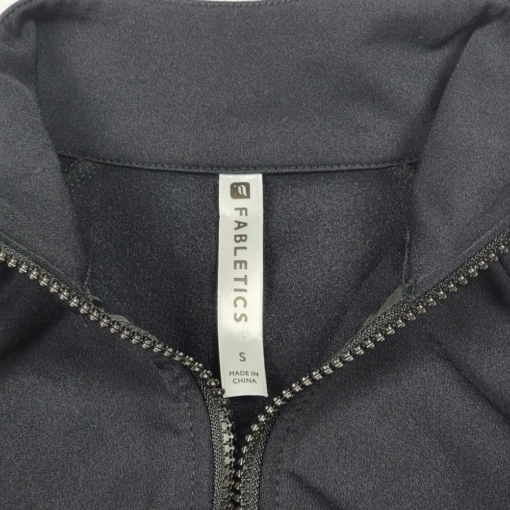 Fabletics Performance Track Jacket Black S Nwot - image 5